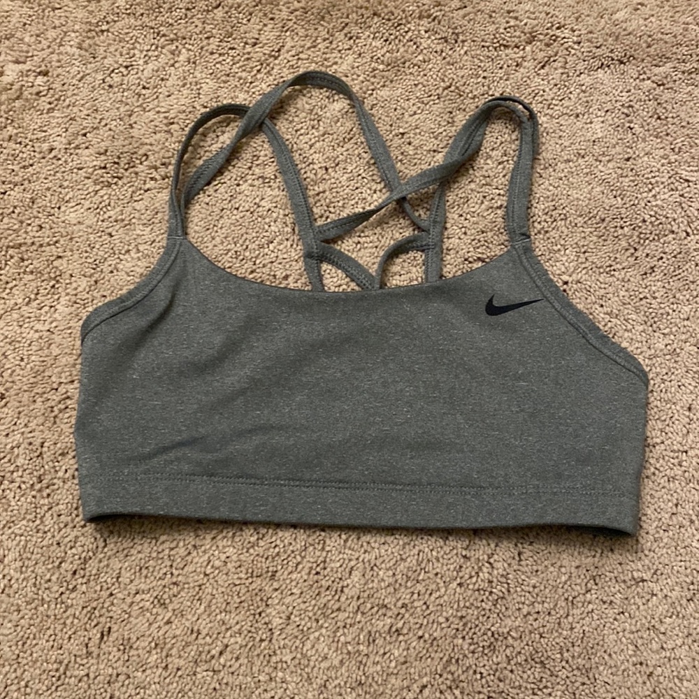 Grey NIKE sports bra